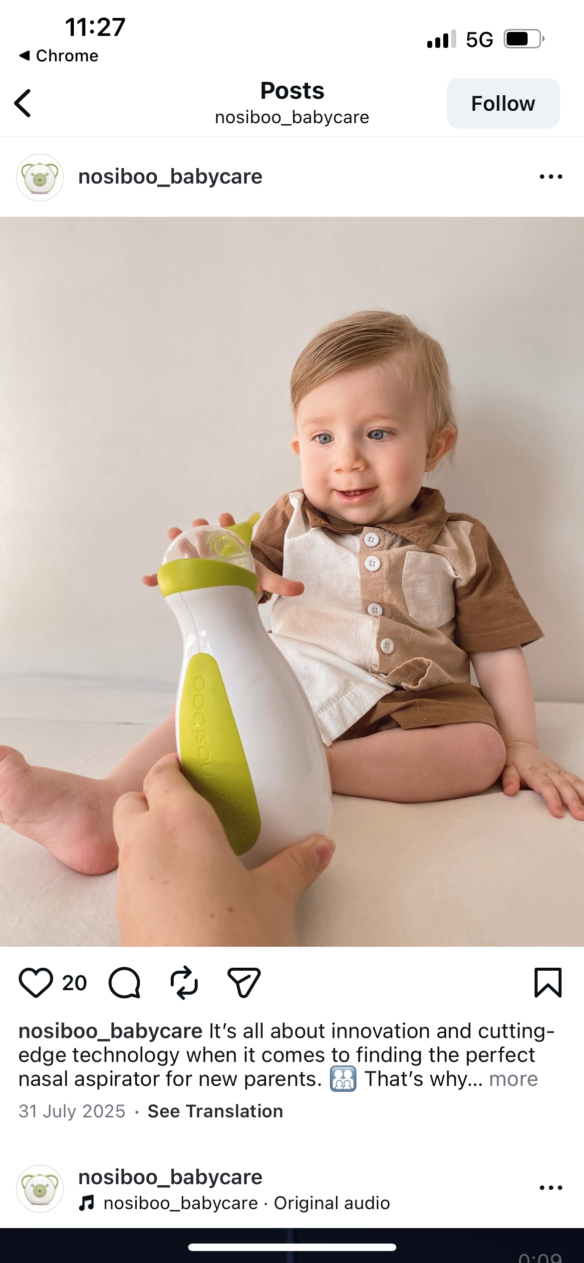 NOSIBOO GO nasal aspirator
