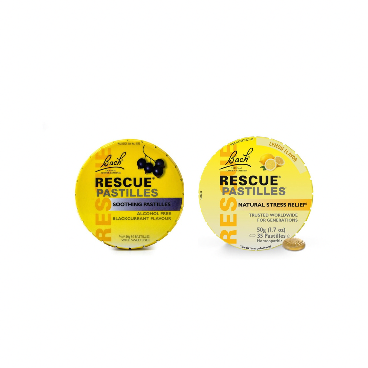 12+1 RESCUE Remedy® Pastilles MIX (Blackcurrant -Lemon)