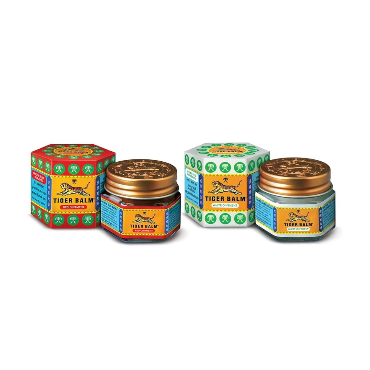 12+1 (Mix) Tiger balm Red & White 19g