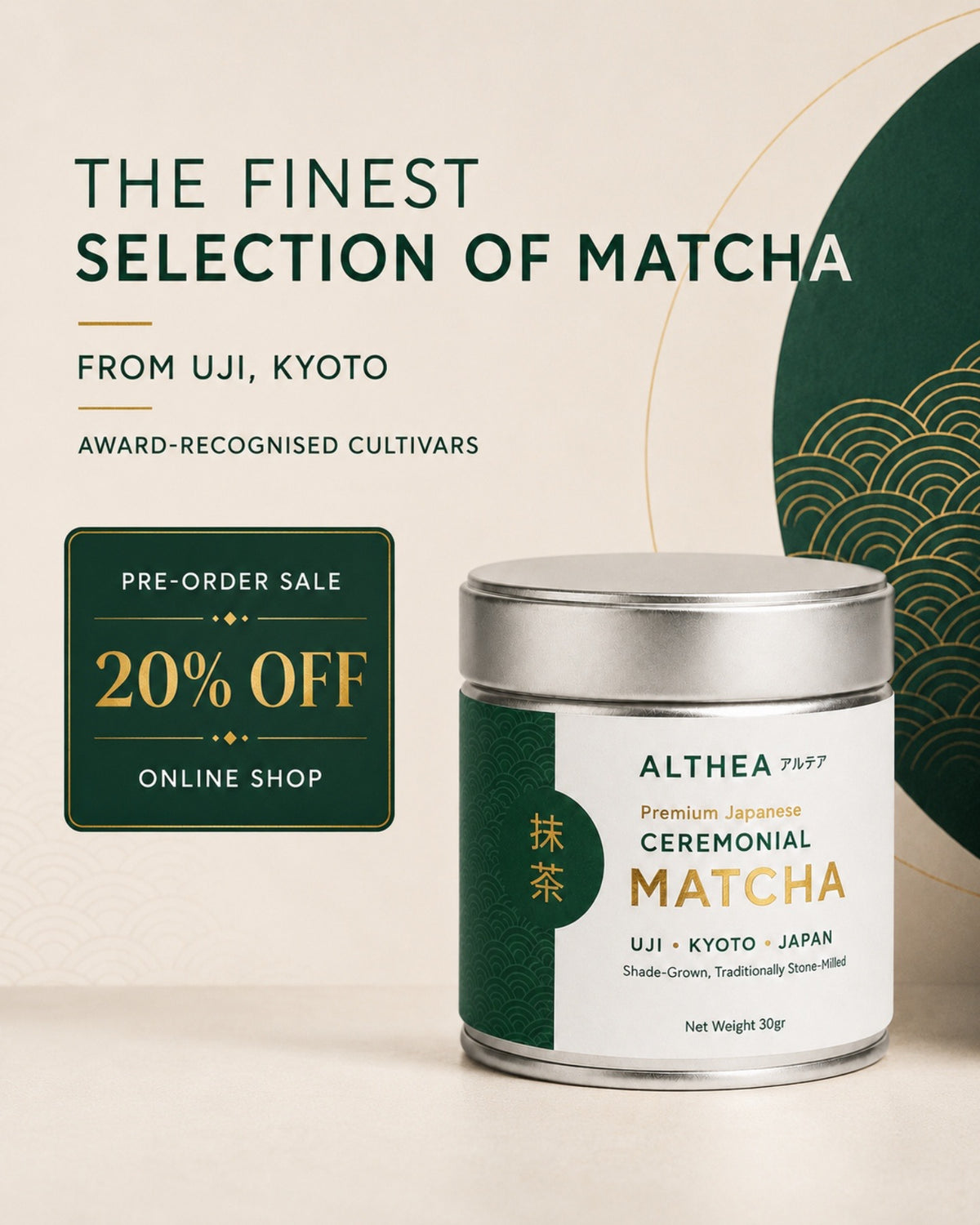 Premium Japanese Ceremonial Matcha – Uji, Kyoto    PRE-ORDER OFFER | 20% OFF
